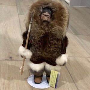 Vintage Alaska International Inuit Indigenous Man Doll Collectable